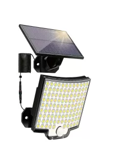 1pc Solar Wall Light with Motion Sensor – 106 LED Bright, Adjustable, and Energy-Efficient Outdoor Lighting