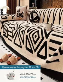 1pc Bohemian Style Sofa Protector – Luxury Velvet Jacquard Cover Stylish Comfort & Protection for Every Sofa