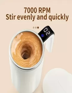 Automatic Self-Stirring Coffee Mug with Temperature Display – Smart, Portable & Gift-Ready