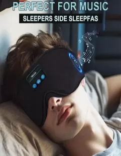 1pc sleep mask wit BT Headphones ,sleep Headphones sleep Mask 3D Sleeping Headphones for side sleepers best gift and travel essential